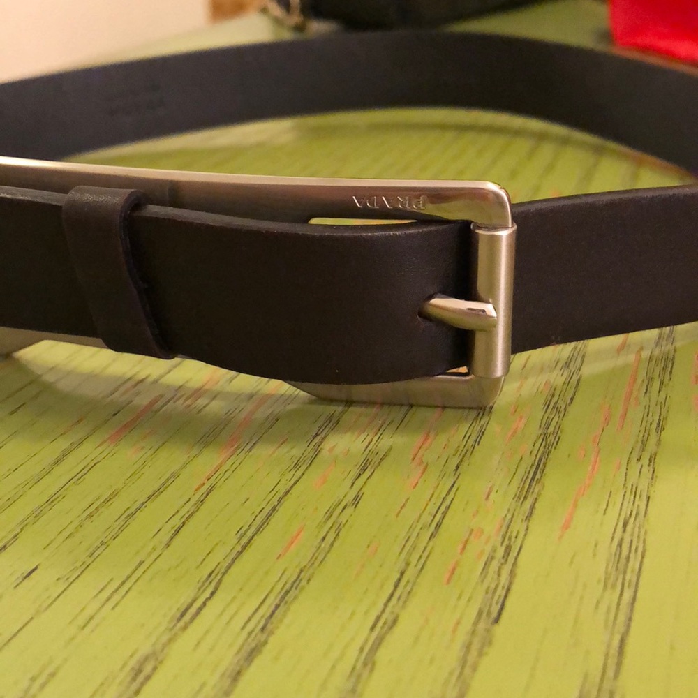Prada black/brown belt